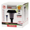 PROGARDEN Lapač hmyzu UV solární lampa 2v1 40 cm KO-DX9500810