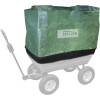 Krycí plachta určená k zahradnímu vozíku GGW 300 (obj. Číslo 94337), využitelná především při transportu listí, posečené trávy nebo zahradního odpadu.