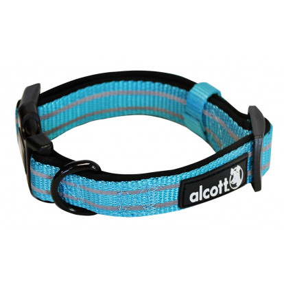 Alcott Reflexní obojek pro psy Adventure modrý velikost S