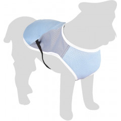 Flamingo Chladící vesta pro psy modro/šedá L 40cm