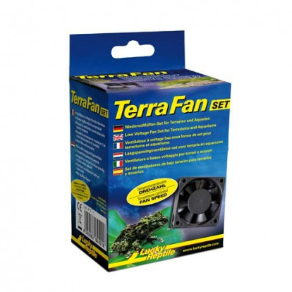 Ventilátory Lucky Reptile Terra Fan Set A/C adaptér + 2 ventilátory