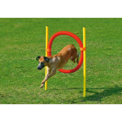 Karlie Agility překážka - kruh, žlutá/červená