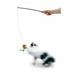 Karlie Hračka škádlítko pro kočky s krtkem vydávající zvuk a Catnipem 50cm
