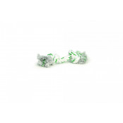Beeztees Hračka pro psy Flossy lano zeleno-bílé 20cm