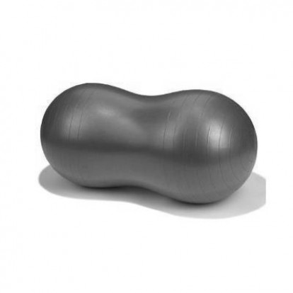 Gymnastický míč peanut 90x45 cm - šedá