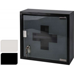 EXCELLENT HOUSEWARE Lékárnička nerez/sklo bílá KO-C80620270bila