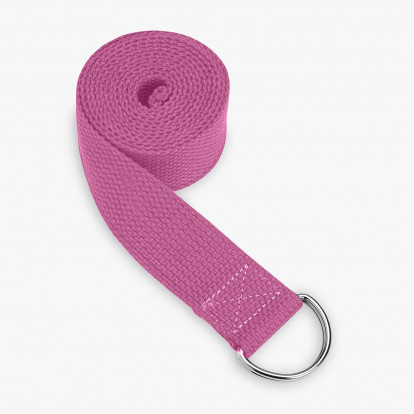 Pásek na Jógu SEDCO YOGA STRAP 180 cm - růžová