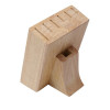 - samostatě stojící blok na nože od značky Bergner - vyrobený ze dřeva - odolné, světlé dřevo s jemnou texturou - stojan je ošetřen olejem pro dlouhotrvající vzhled a kvalitu dřeva - v bloku TEKA uložíte až 6 kuchyňských ...