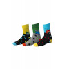 Barevné ponožky OLATHE. Balení obsahuje 3 páry ponožek. Složení: - 80% bavlna - 17% polyamid - 3% elastan