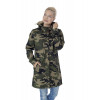 Army styl je skrátka věčný! A i v naší nové kolekci má maskáčový vzor své zastoupení v podobě dámské podzimní parky BERNADETTE. Parka má kapuci a dvě velké kapsy na patentky. V pase se dá stáhnout gumičkou. Koženkové doplňky ...
