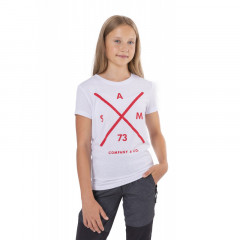 SAM 73 Dívčí triko s krátkým rukávem CAROLINE Bílá