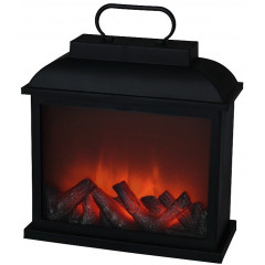 HOMESTYLING Elektrický krb s LED plameny 30 x 30 cm KO-ASX000160