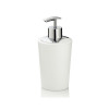 Dávkovač mýdla-barva: bílá -materiál: plast -výška: 17cm -průměr: 8cm -obsah: 350ml