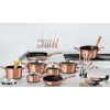 BERLINGERHAUS Pánev grilovací s mramorovým povrchem a poklicí 28 cm Rosegold Metallic Line BH-1610