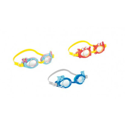 Dětské plavecké brýlé INTEX 55610 FUN - šedá/modrá