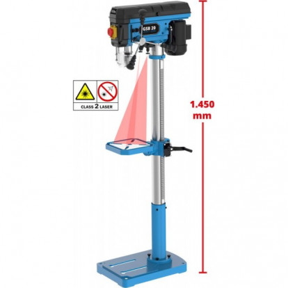 Güde Sloupová vrtačka GSB 20 LASER/500W