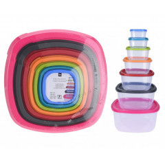 EXCELLENT HOUSEWARE Dóza na potraviny COLOURS sada 7 ks KO-911000160
