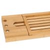 Odkládací police na vanu 50-93 cm bambusová SPRINGOS REST MULTI