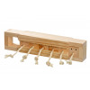 Interaktivní dřevěná hračka pro hlodavce, 6 kostek, 37,5x8,5x6,5cm