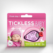 TICKLESS BABY Ultrazvukový odpuzovač klíšťat pro děti Růžová