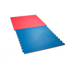 TATAMI-TAEKWONDO podložka oboustranná 100x100x2,5 cm - červená/modrá