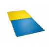 TATAMI-TAEKWONDO podložka oboustranná 100x100x2,5 cm - žlutá/modrá