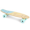 Spokey WOO-FISH Dřevěný pennyboard 56 x 15 cm, ABEC7, světle modrý