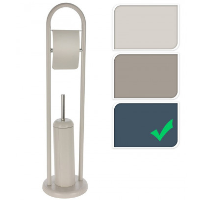 EXCELLENT HOUSEWARE WC sada + štětka EXCELLENT 80 cm tmavě modrá KO-106000250modr