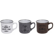 EXCELLENT HOUSEWARE Hrnek keramika sada 3 ks 180 ml KO-Q80000020