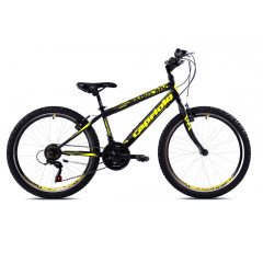 Dětské jízdní kolo Capriolo RAPID 240 24"/13" černo/žluté