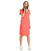 Rukávkové šaty ARIANNA jsou jednobarevným kouskem pro každou ženu. Šaty mají výstřih do "V" a skvěle se hodí k bílým teniskám. Složení: - 95% viskóza - 5% elastan