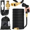 Zahradní hadice SPRINGOS MAGIC-HOSE 15 m, flexibilní, černá