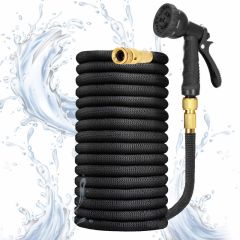 Zahradní hadice SPRINGOS MAGIC-HOSE 30 m, flexibilní, černá