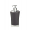 Dávkovač mýdla-barva: šedá -materiál: plast -výška: 17cm -průměr: 8cm -obsah: 350ml