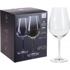 EXCELLENT HOUSEWARE Sklenice na víno sada 4 ks CRYSTALLINE 520 ml KO-SR4000020