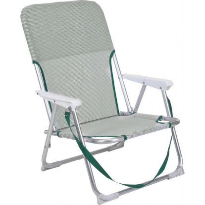 PROGARDEN Kempingová židle skládací PROGARDEN bílá / zelená KO-X44000360