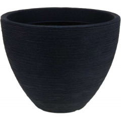 EXCELLENT HOUSEWARE Květináč žebrovaný 40 x 31 cm antracit KO-Y54191280
