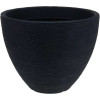 EXCELLENT HOUSEWARE Květináč žebrovaný 40 x 31 cm antracit KO-Y54191280