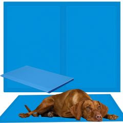 Chladící podložka pro psa 50x40 cm, modrá SPRINGOS CHILL