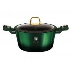 BERLINGERHAUS Kastrol s poklicí a titanovým povrchem 24 cm Emerald Collection BH-6058