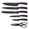 BERLINGERHAUS Sada nožů ve stojanu 7 ks Purple Eclipse Collection BH-2584