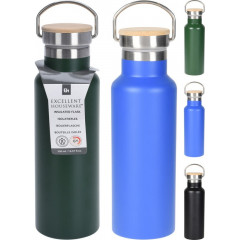 EXCELLENT HOUSEWARE Termoska dvoustěnná s rukojetí 0,5 l modrá KO-170700470modr