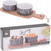 EXCELLENT HOUSEWARE Servírovací misky s podnosem sada 3 ks KO-278000230
