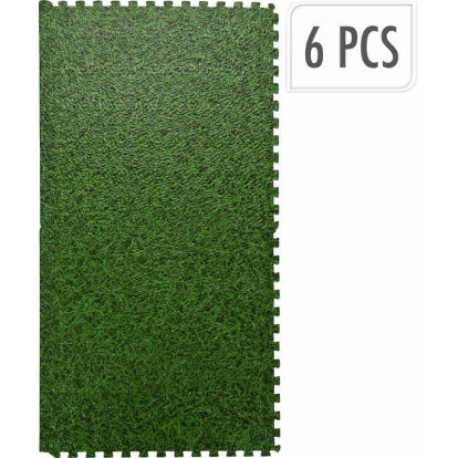 EXCELLENT HOUSEWARE Pěnová podlaha puzzle sada 6 ks tráva KO-491003170