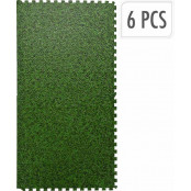 EXCELLENT HOUSEWARE Pěnová podlaha puzzle sada 6 ks tráva KO-491003170