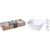 - materiál: čistě bílý porcelán - perfektní pro servírování předkrmů, pochutin, dipů a omáček - rozměry jedné misky cca: 9 x 4,5 cm - žáruvzdorné do 220 °C, lze využít také k zapékání - vhodné do myčky nádobí - ...