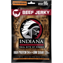 INDIANA Jerky hovězí Peppered ZIP 90g