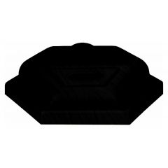 Akvarijní kryt SELECTO 42x42 cm LEDX COLOR šestiúhelníkový, černý DIVERSA
