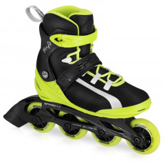 Spokey MrsFIT Dámské fitness kolečkové brusle, černo-žluté, ABEC7 Carbon, vel. 36-41