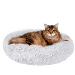 Pelíšek pro psa / kočku, 80 cm, světle šedý SPRINGOS ROYAL